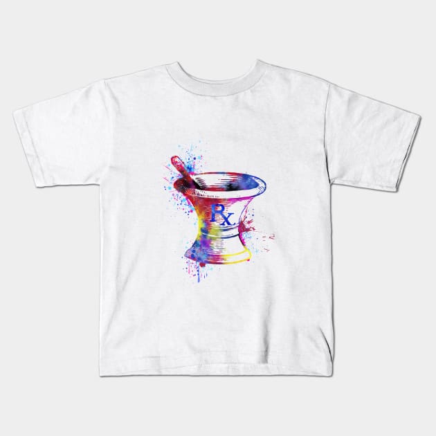 Mortal and Pestle Kids T-Shirt by RosaliArt